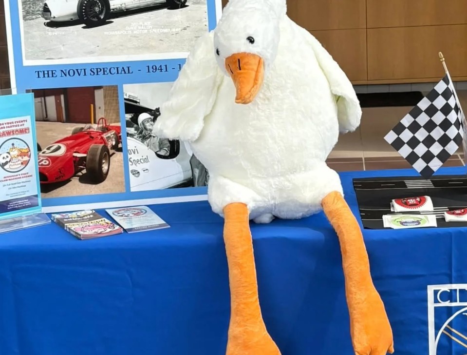 XL plushie donation package in clear gift bag with pins and accessories