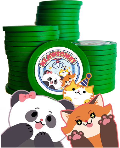 Klawsome token coins with characters