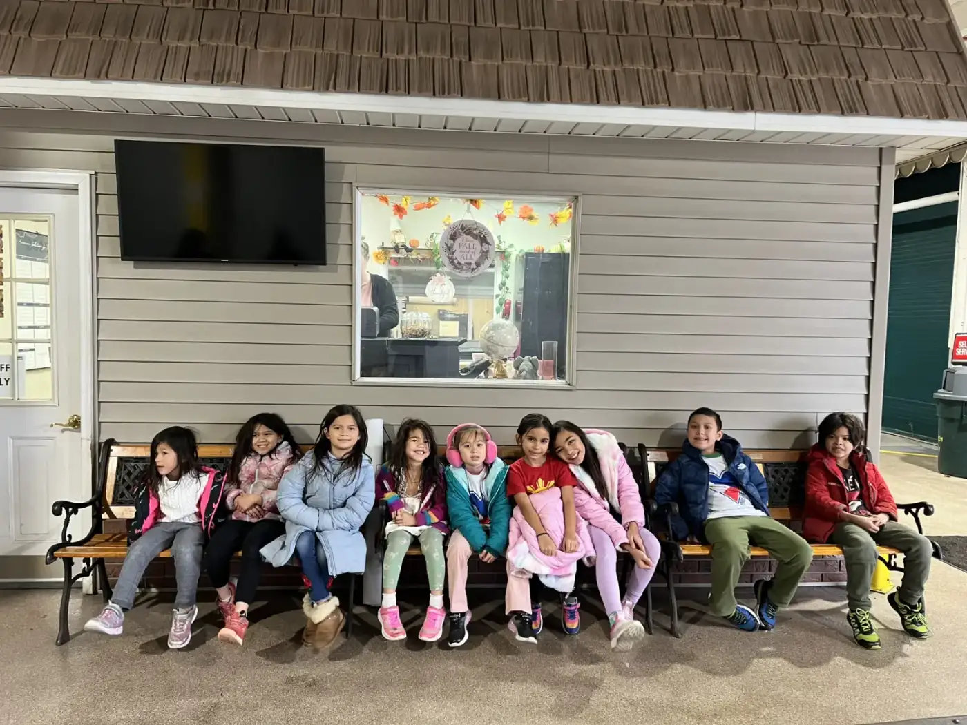 Our young volunteers ready to help at the food drive