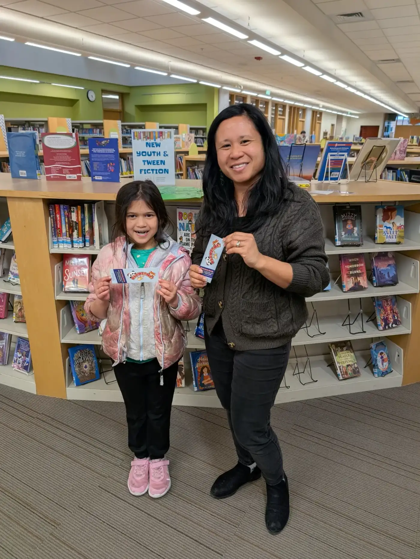 Reading Month bookmarks at Novi Public Library