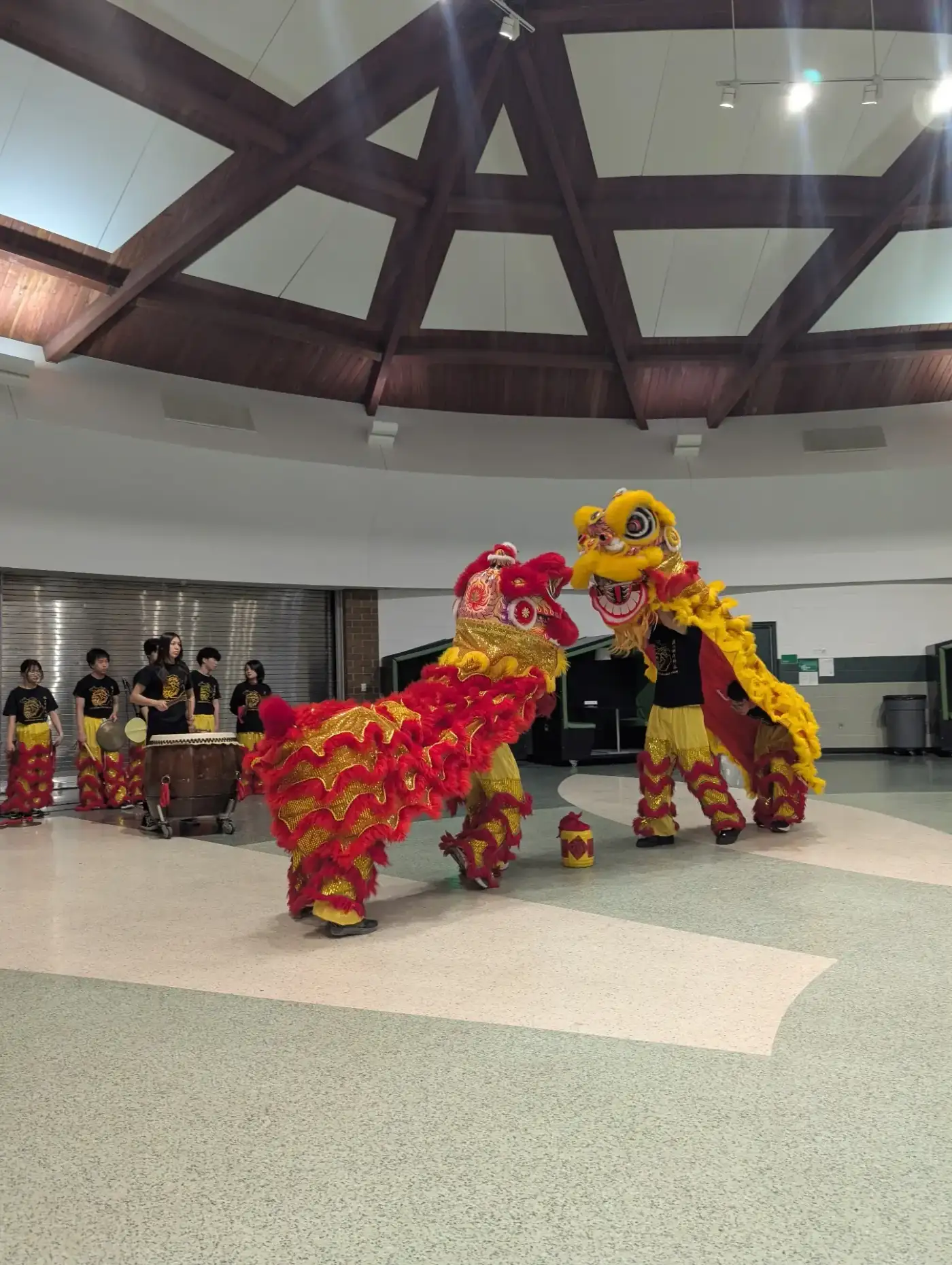 Lion dance performance with Paaralang Pilipino